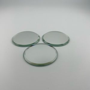 Beveled 2” round mirror for figurines